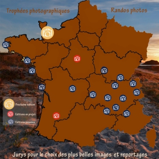 Map of all Photo Treks routes