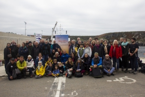Participants of the 13th Photo Trek at the Ouessant pier